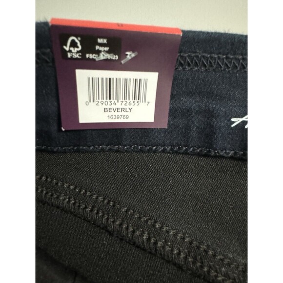 Gloria Vanderbilt Amanda Pull On Comfort Jeans Size 8 Dark Blue New Stretch - Picture 8 of 10